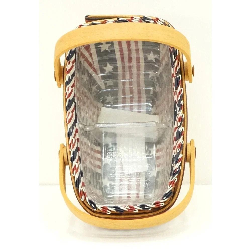 Longaberger Patriotic 1996 All-American Summertime‎ Basket Liner 2 Protectors